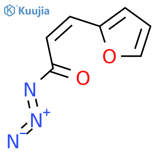 Furan-2-acrylic acid azide structure