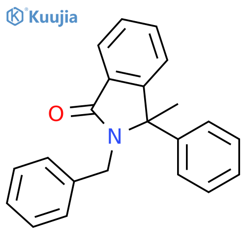 1H-Isoindol-1-one, 2,3-dihydro-3-methyl-3-phenyl-2-(phenylmethyl)- structure