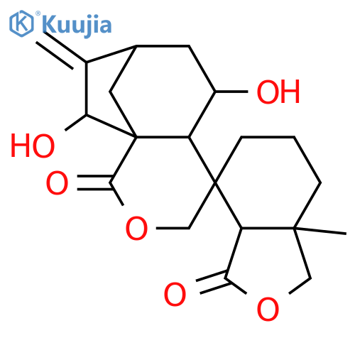 Spiro[isobenzofuran-4(1H),4'(3'H)-[1H-7,9a]methanocyclohepta[c]pyran]-1',3(3aH)-dione,decahydro-5',9'-dihydroxy-7a-methyl-8'-methylene-,(3aR,4R,4'aS,5'R,7'S,7aR,9'R,9'aS)- structure