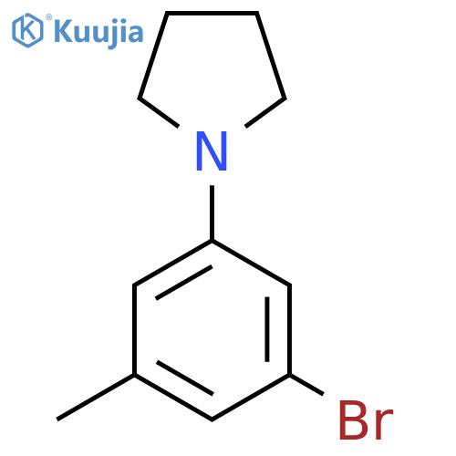 1-(3-Bromo-5-methylphenyl)pyrrolidine structure