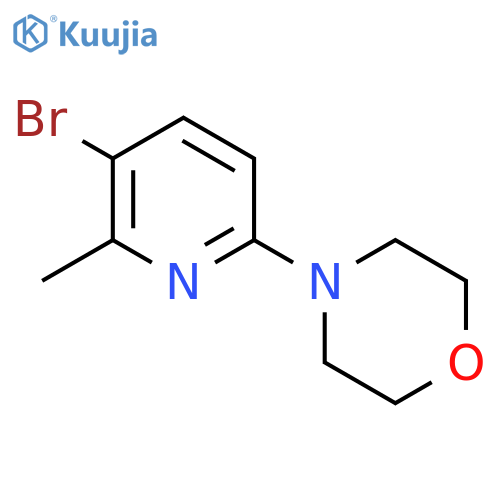 3-Bromo-2-methyl-6-morpholinopyridine structure