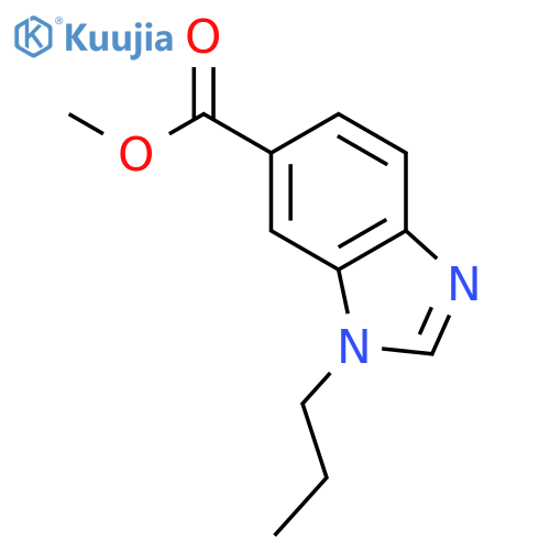 Methyl 1-Propylbenzoimidazole-6-carboxylate structure
