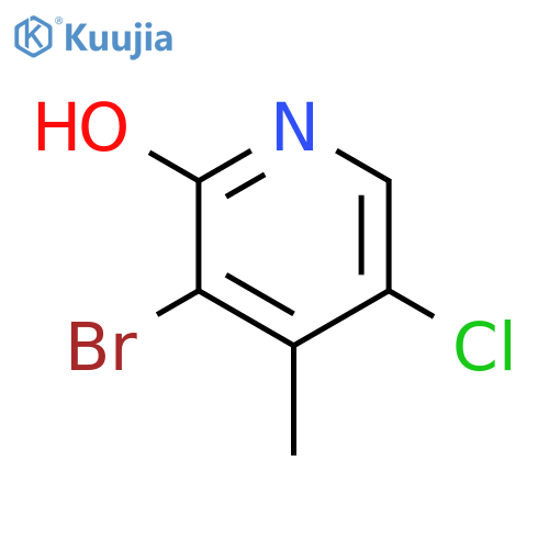 3-Bromo-5-chloro-2-hydroxy-4-picoline structure
