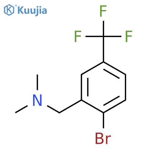 2-Bromo-N,N-dimethyl-5-(trifluoromethyl)benzenemethanamine structure