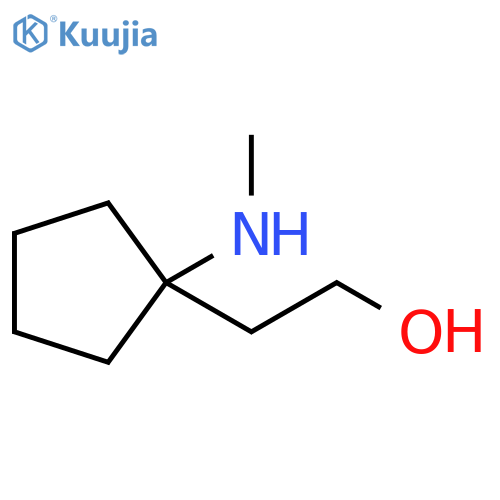 Cyclopentaneethanol, 1-(methylamino)- structure