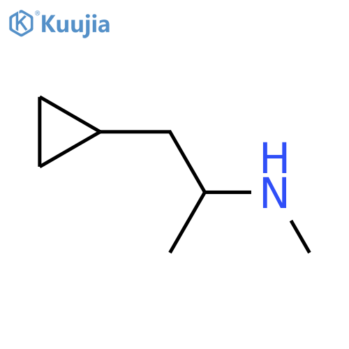 (1-cyclopropylpropan-2-yl)(methyl)amine structure