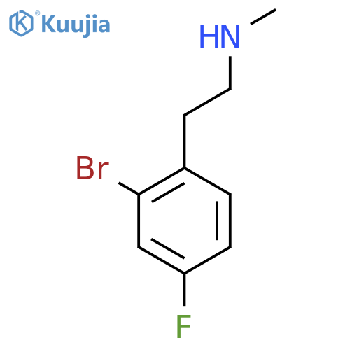 2-(2-bromo-4-fluorophenyl)ethyl(methyl)amine structure