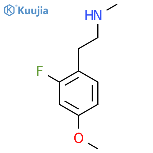 2-(2-fluoro-4-methoxyphenyl)ethyl(methyl)amine structure