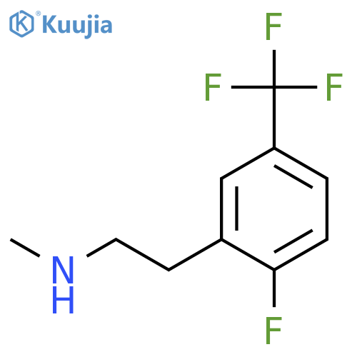 {2-2-fluoro-5-(trifluoromethyl)phenylethyl}(methyl)amine structure
