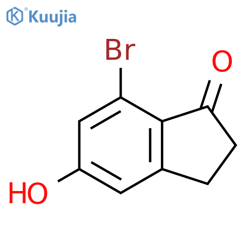 7-Bromo-5-hydroxy-2,3-dihydro-1H-inden-1-one structure