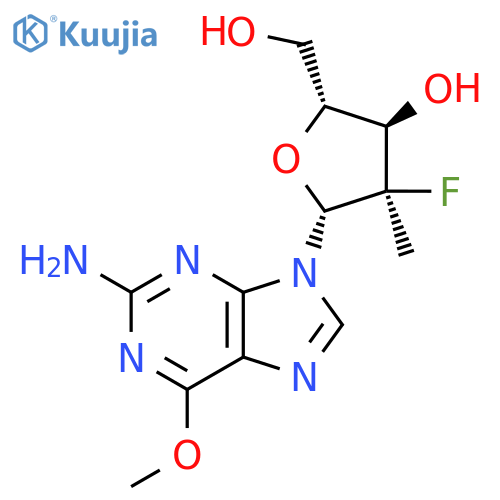 (2'R)-2'-Deoxy-2'-fluoro-2'-methyl-6-O-methylguanosine structure