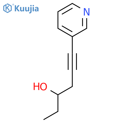 5-Hexyn-3-ol, 6-(3-pyridinyl)-, (±)- structure