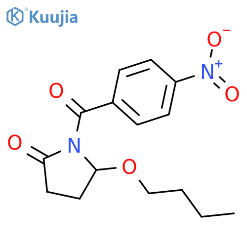 2-Pyrrolidinone, 5-butoxy-1-(4-nitrobenzoyl)- structure