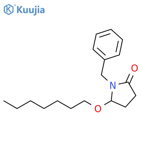 1-benzyl-5-heptoxy-pyrrolidin-2-one structure