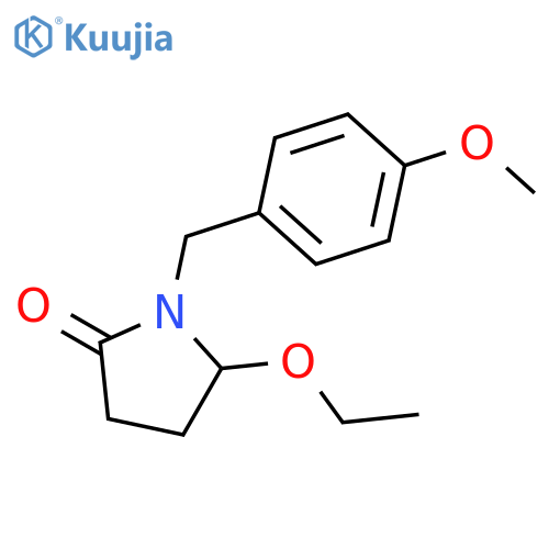 2-Pyrrolidinone, 5-ethoxy-1-[(4-methoxyphenyl)methyl]- structure