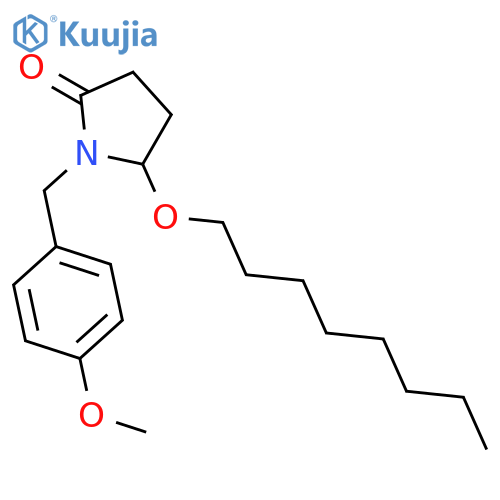 2-Pyrrolidinone, 1-[(4-methoxyphenyl)methyl]-5-(octyloxy)- structure