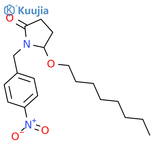 2-Pyrrolidinone, 1-[(4-nitrophenyl)methyl]-5-(octyloxy)- structure