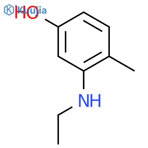 3-Ethylamino-p-cresol structure