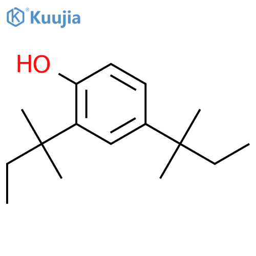 2,4-bis(2-methylbutan-2-yl)phenol structure