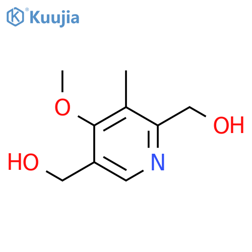 2,5-Dihydroxymethyl-4-methoxy-3-methylpyridine structure