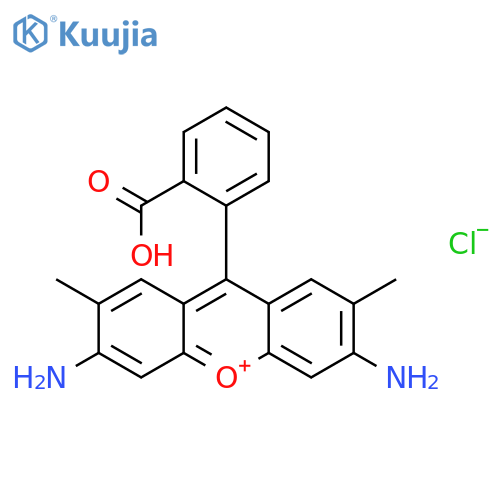 Xanthylium, 3,6-diamino-9-(2-carboxyphenyl)-2,7-dimethyl-, chloride structure