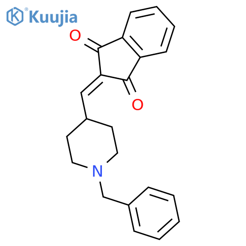 1H-Indene-1,3(2H)-dione, 2-[[1-(phenylmethyl)-4-piperidinyl]methylene]- structure
