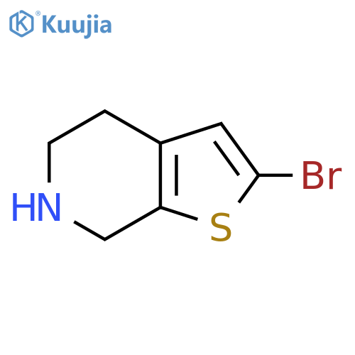 2-bromo-4H,5H,6H,7H-thieno2,3-cpyridine structure