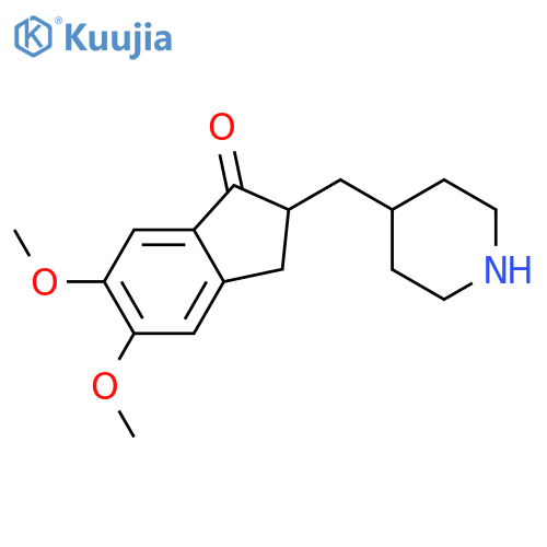 5,6-Dimethoxy-2-(piperidin-4-ylmethyl)-2,3-dihydro-1H-inden-1-one structure