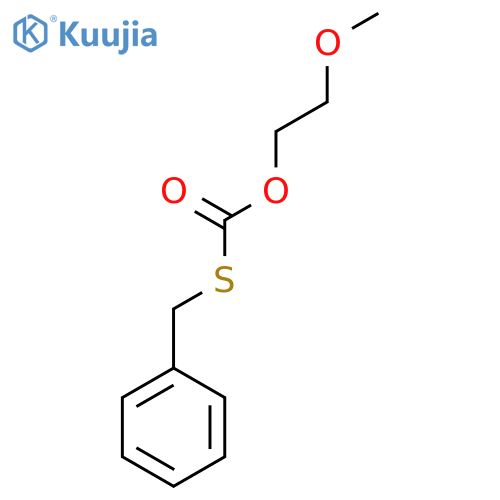 Carbonothioic acid, O-(2-methoxyethyl) S-(phenylmethyl) ester structure