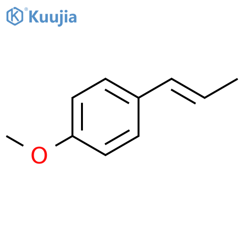 1-Methoxy-4-(1-propen-1-yl)benzene structure