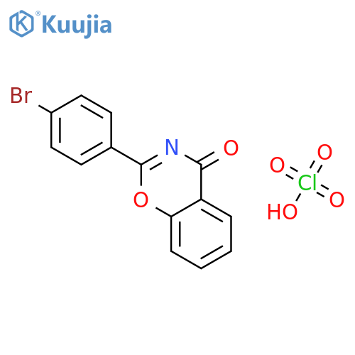 4H-1,3-Benzoxazin-4-one, 2-(4-bromophenyl)-, perchlorate structure