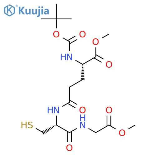 N-tert-Butyloxycarbonyl Glutathione Dimethyl Diester structure
