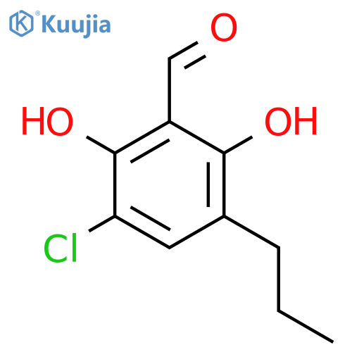 Benzaldehyde, 3-chloro-2,6-dihydroxy-5-propyl- structure