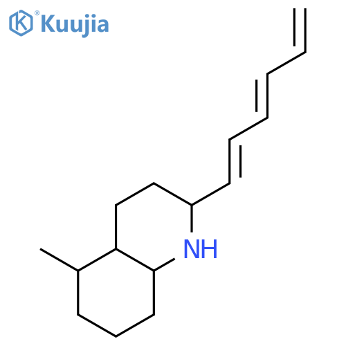 Quinoline, 2-(1,3,5-hexatrienyl)decahydro-5-methyl- structure