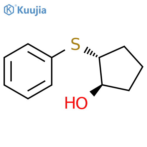 (1R,2R)-2-(phenylsulfanyl)cyclopentan-1-ol structure