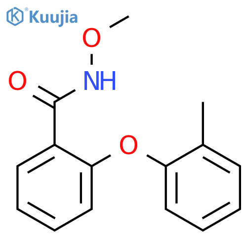 Benzamide, N-methoxy-2-(2-methylphenoxy)- structure