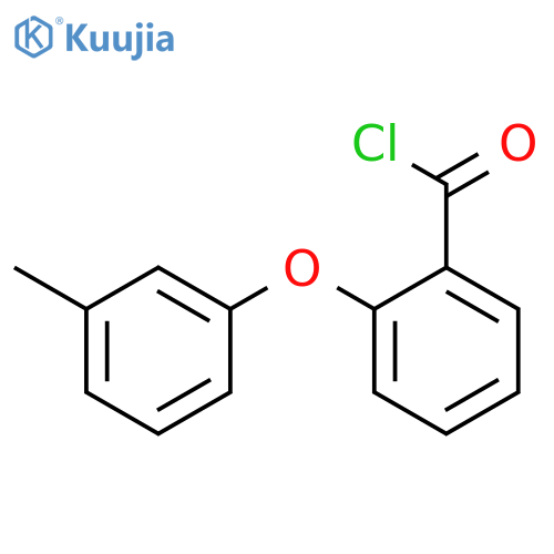 Benzoyl chloride, 2-(3-methylphenoxy)- structure