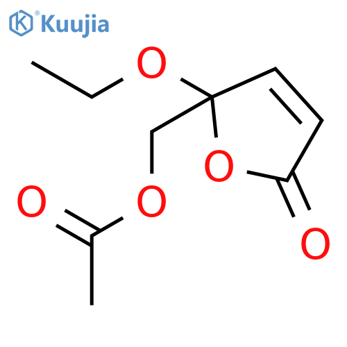 2(5H)-Furanone,5-[(acetyloxy)methyl]-5-ethoxy- structure