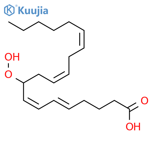 5,7,11,14-Eicosatetraenoic acid, 9-hydroperoxy-, (E,Z,Z,Z)-(±)- structure