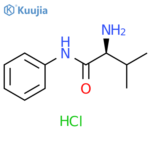 (2S)-2-amino-3-methyl-N-phenylbutanamide hydrochloride structure