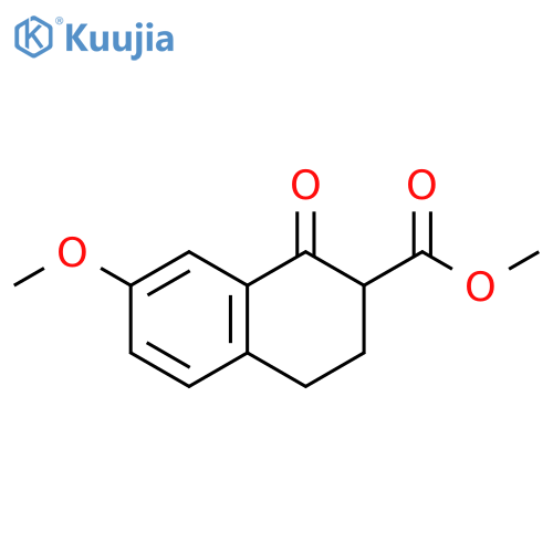 methyl 6-methoxy-1-oxo-3,4-dihydro-2H-naphthalene-2-carboxylate structure
