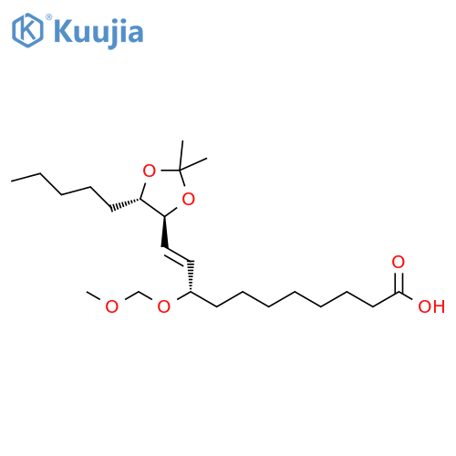 (9S,10E)-11-[(4S,5S)-2,2-Dimethyl-5-pentyl-1,3-dioxolan-4-yl]-9-(methoxymethoxy)-10-undecenoic acid structure