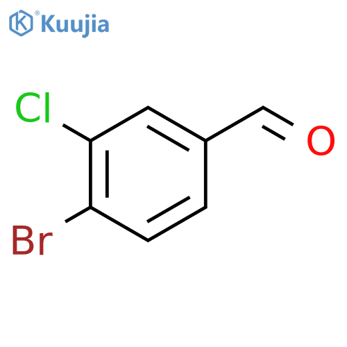 4-Bromo-3-chlorobenzaldehyde structure