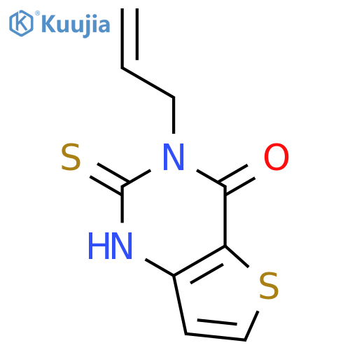3-(prop-2-en-1-yl)-2-sulfanyl-3H,4H-thieno3,2-dpyrimidin-4-one structure