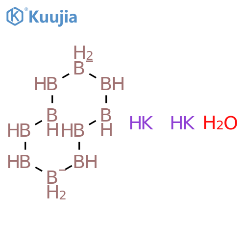 potassium dodecahydrododecaborate hydrate structure