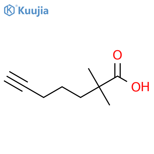 2,2-Dimethylhept-6-ynoic acid structure