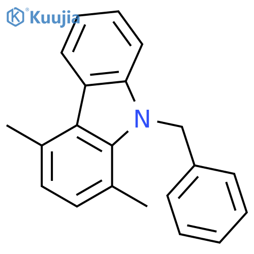 9-benzyl-1,4-dimethyl-9H-carbazole structure