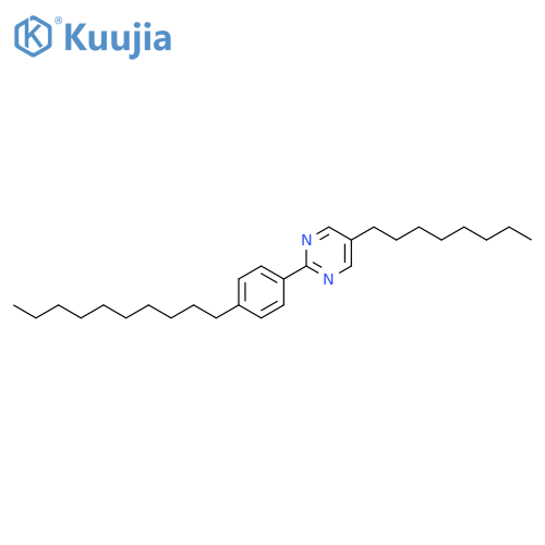 Pyrimidine, 2-(4-decylphenyl)-5-octyl- structure