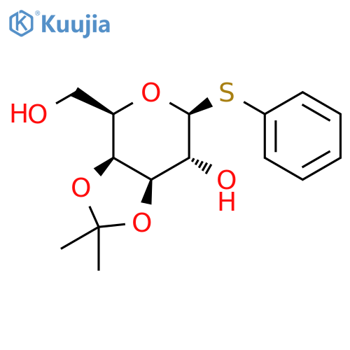 Phenyl 3,4-O-(1-methylethylidene)-1-thio-beta-D-galactopyranoside structure