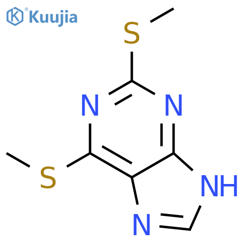 9H-Purine,2,6-bis(methylthio)- structure